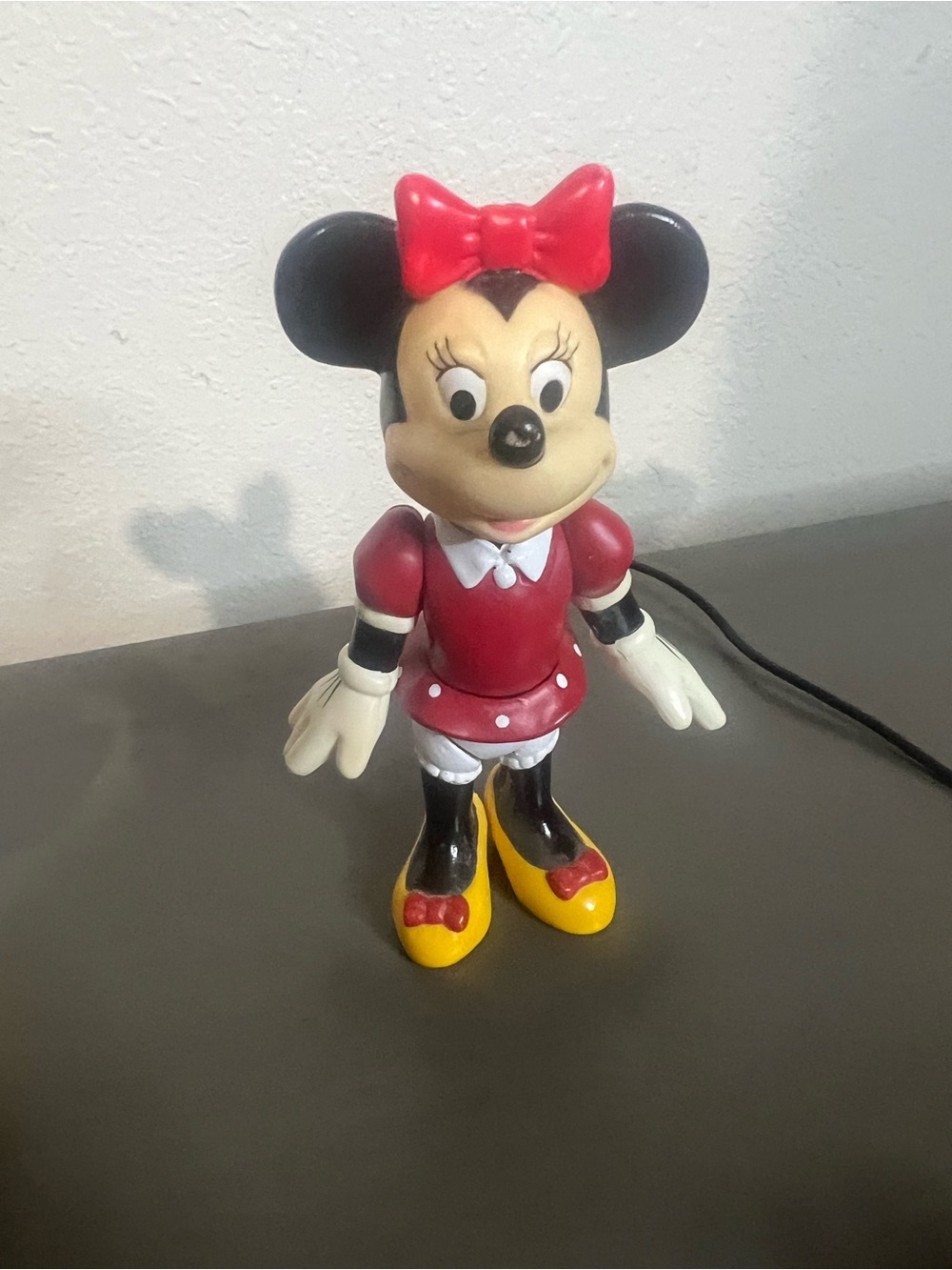 Disney Minnie Mouse Figure - Red Outfit, Black Ears & Yellow Shoes